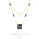 Euphoria Navy Tiger Eye Pendant  