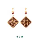 Bergamot Garnet Earrings 