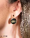 Masquerade Onyx Earrings