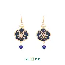 Luna Grace Navy Earrings 