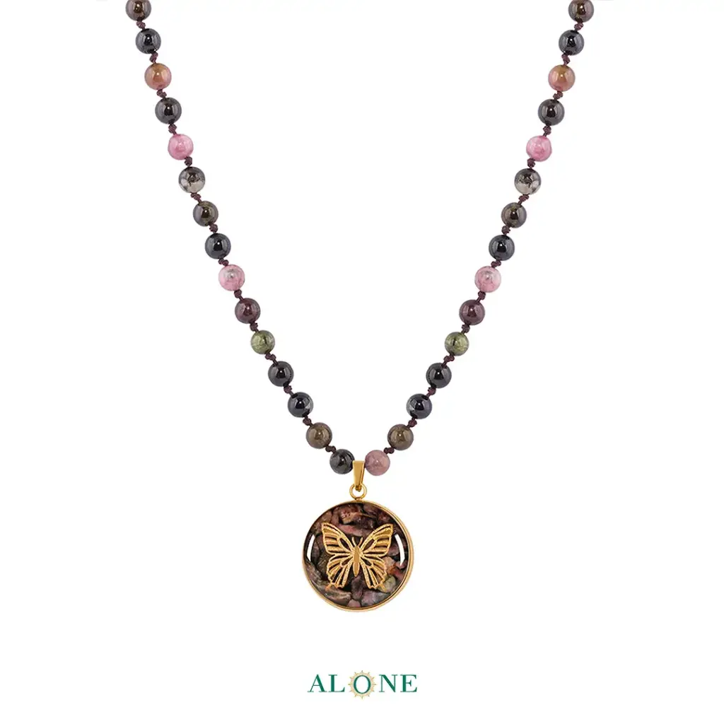  Butterfly Tourmaline Necklace 