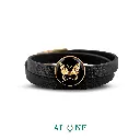 Indigo Elysia Leather Wristband