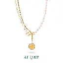 Snow Pearl Necklace with Vital Chain