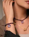 Helia Purple Tiger Eye Bracelet