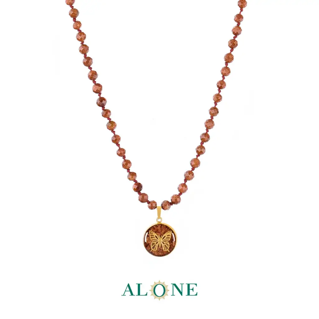 Butterfly Goldstone Necklace