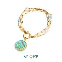 Horseshoe Turquoise & Pearl Bracelet