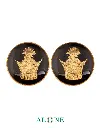 Crown Onyx Cufflinks 