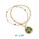 Dreamcatcher Green Tiger Eye Bracelet (With Chain) 