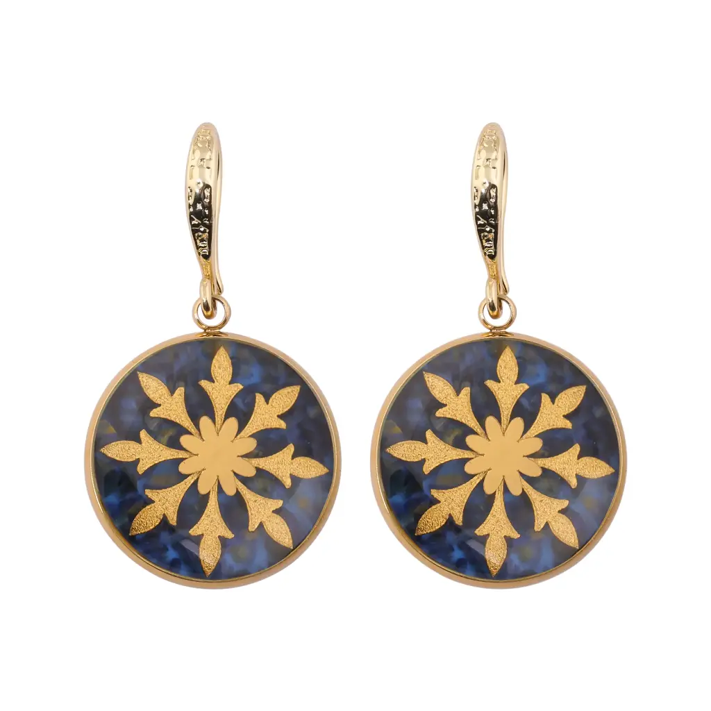  Slim Lapis Lazuli Earrings 