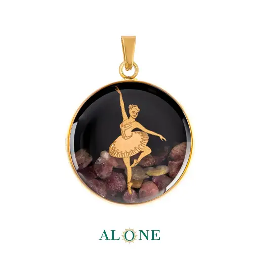 [P04036010002A] Ballet Tourmaline Necklace Pendant