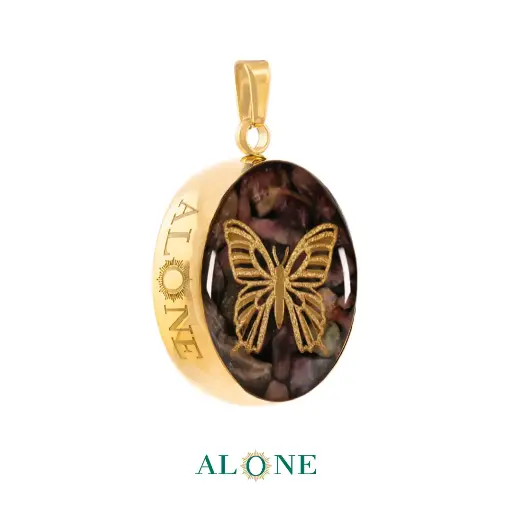 [P04180010001A] Butterfly Tourmaline Pendant