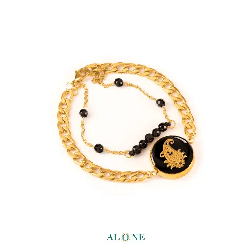 [P05137001001A] Brocade Paisley Bracelet