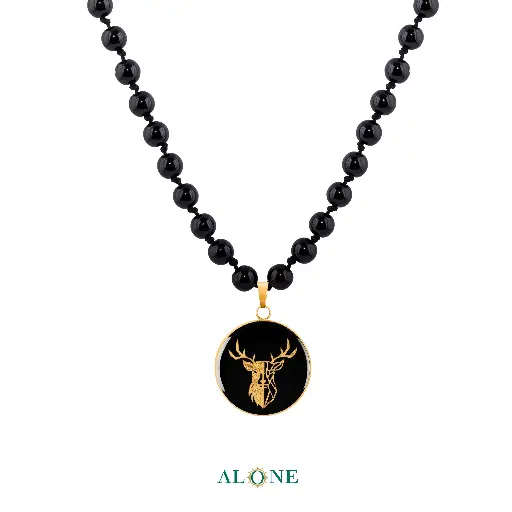 [P04168001002A2] Deer Necklace