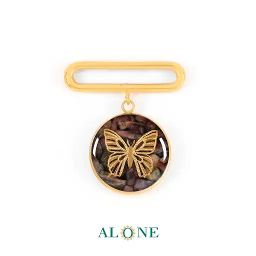[P04180010024A] Butterfly Tourmaline Apple Watch Pendant