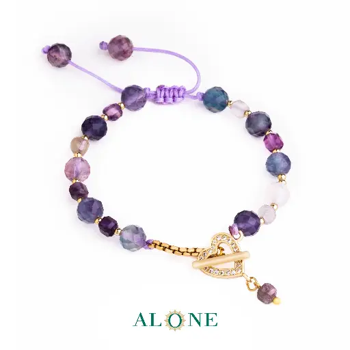 [p08006025000a] Delaris Fluorite Bracelet